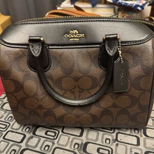 Coach Brown and Black Crossbody Bag